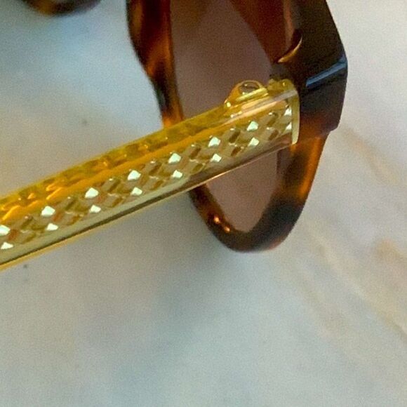 Cole Haan CH7043 Soft Tortoise Sunglasses with Case – Brown Lens, Gold Accents - Picture 5 of 11